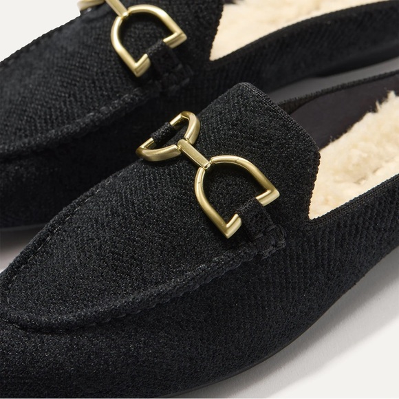 Rothy’s The ReVelvet™ Cozy Bit Loafer Mule in ReVelvet™ Black size 10.5 new!! - Picture 2 of 12